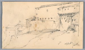 Mauern in Toledo von Arnold William Brunner