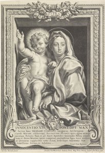 Maria mit dem Christuskind Spes Nostra Salve (Titel auf Objekt) von Arnold van Westerhout