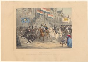 Einzug von König Wilhelm II. in Leiden, 1841