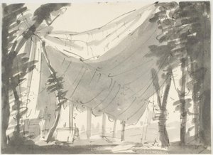 Zelte in der Landschaft von Aron Wallick
