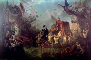 George Washington kommt in New York City an, 30. April 1789