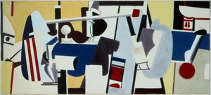 Studie für Wandgemälde für das Verwaltungsgebäude, Flughafen Newark, New Jersey von Arshile Gorky