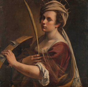 Selbstporträt als Heilige Katharina von Alexandria, ca. 1616