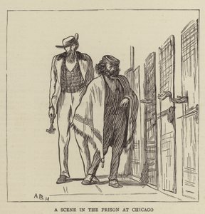 Eine Szene im Gefängnis von Chicago von Arthur Boyd Houghton
