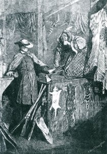 Handel mit den Indianern in den westlichen Staaten Amerikas, graviert von Joseph Swain (1820-1909), 1871