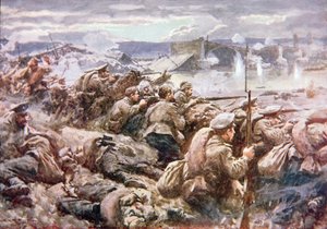 Eine heldenhafte russische Nachhutaktion im großen polnischen Rückzug