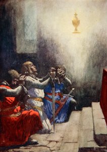 Galahad allein konnte die vollkommene Schönheit des Heiligen Grals sehen, ca. 1925