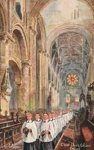 Chor der Christ Church Cathedral, Oxford, Oxfordshire von Arthur Charles Payne
