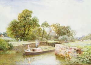 Stratford Lock von Arthur Claude Strachan