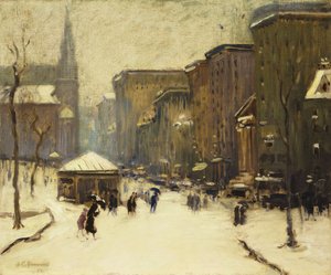 Park Street Kirche im Schnee