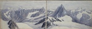 Blick vom Breithorn von Arthur Cust