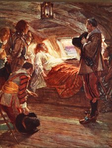 Der Tod von Admiral Blake, Illustration aus 