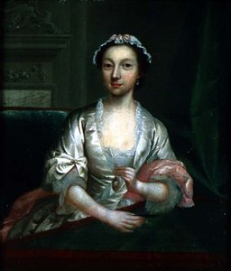 Porträt von Elizabeth Faulkner, der Frau des Künstlers, um 1742