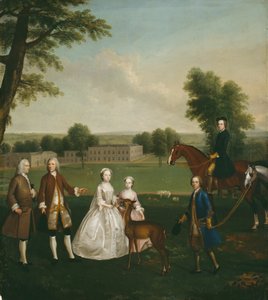Thomas Lister und Familie im Gisburne Park