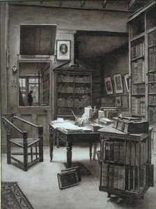 Das Innere einer Buchhandlung von Arthur Ellis