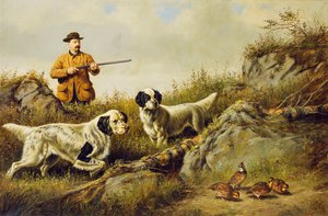 Amos F. Adams schießt über Gus Bondher und Sohn, Graf Bondher, 1887