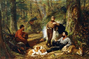 Halt am Portage, 1871 von Arthur Fitzwilliam Tait