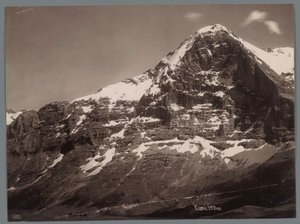 Blick auf die Eiger in den Berner Alpen (Panorama der Jungfraukette)