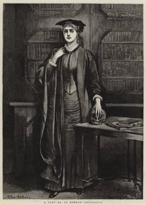 Eine Dame BA der Universität London von Arthur Hopkins