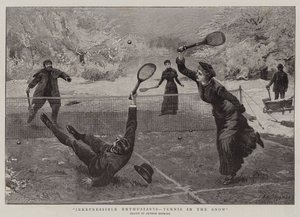 Unbezwingbare Enthusiasten, Tennis im Schnee