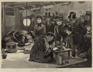 Japanische Künstler bei der Arbeit von Arthur Hopkins
