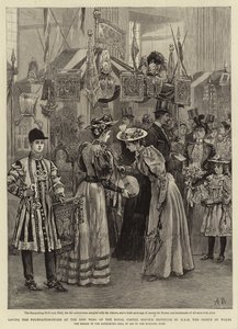 Grundsteinlegung des neuen Flügels des Royal United Service Institute durch den Prinzen von Wales von Arthur Hopkins