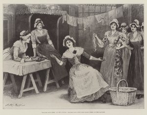 Madame Sans-Gene, im Lyceum, Madame Sans-Gene (Miss Ellen Terry) in ihrer Wäscherei von Arthur Hopkins