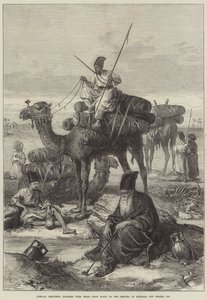 Persische Skizzen, Pilger mit ihren Toten auf dem Weg zu den Schreinen von Kerbala und Meshid Ali