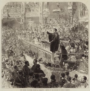 Die Oster-Freiwilligenüberprüfung in Brighton, Gottesdienst im Pavillon am Sonntagmorgen von Arthur Hopkins
