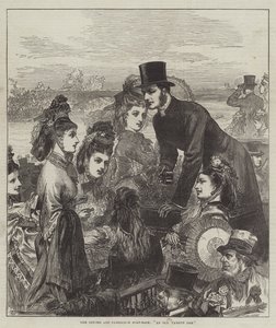 Das Oxford- und Cambridge-Bootsrennen, ein alter Universitätsruderer von Arthur Hopkins