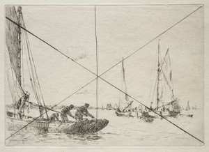 Austernfischen, West Mersea von Arthur John Trevor Briscoe