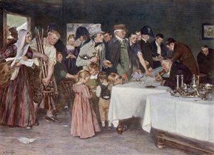 Das Volk von Preußen spendet seine Besitztümer, um einen neuen Krieg gegen Napoleon zu finanzieren von Arthur Kampf