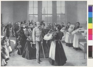 Kaiser Franz Joseph mit Gefolge von Arthur Lajos Halmi