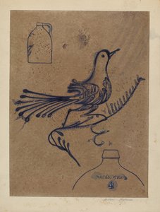 Steingutkrug, ca. 1937 von Arthur Matthews