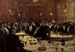Gesellschaft beim Abendessen
