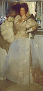 Opal und Grau, Porträt von Miss Rachel White, 1897