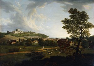 Weitläufige Ansicht von Dover und Dover Castle