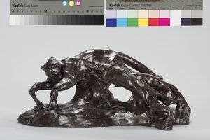 Hunde fangen Puma von Arthur Putnam