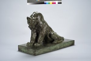 Puma auf Wache (Bronze)