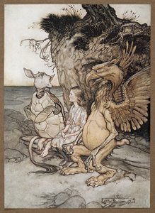 Alice mit dem Greif und der falschen Schildkröte