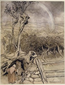 Genau dort, wo der Regenbogen endet von Arthur Rackham