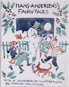 Titelbildskizze für Hans Andersens Märchen von Arthur Rackham