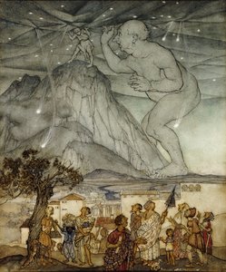 Herkules trägt den Himmel statt Atlas