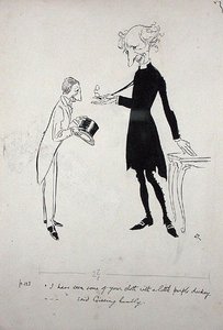 Ich habe einige Ihrer Stoffe mit einem kleinen lila Kragen gesehen... sagte Gissing demütig, Illustration aus 