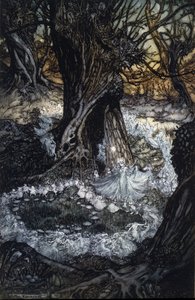 Illustration von Arthur Rackham für Ein Sommernachtstraum von William Shakespeare