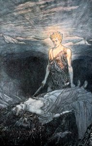 Illustration aus Siegfried und der Götterdämmerung, 1924 von Arthur Rackham
