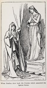 Illustration von Paulina aus Das Wintermärchen von Arthur Rackham