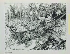 König Log, Illustration aus 