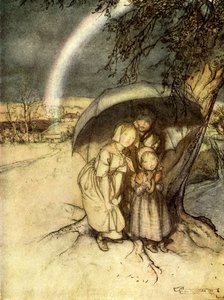 Regen, Regen geh nach Spanien von Arthur Rackham
