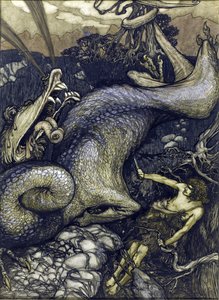 Siegfried der Drachentöter von Arthur Rackham